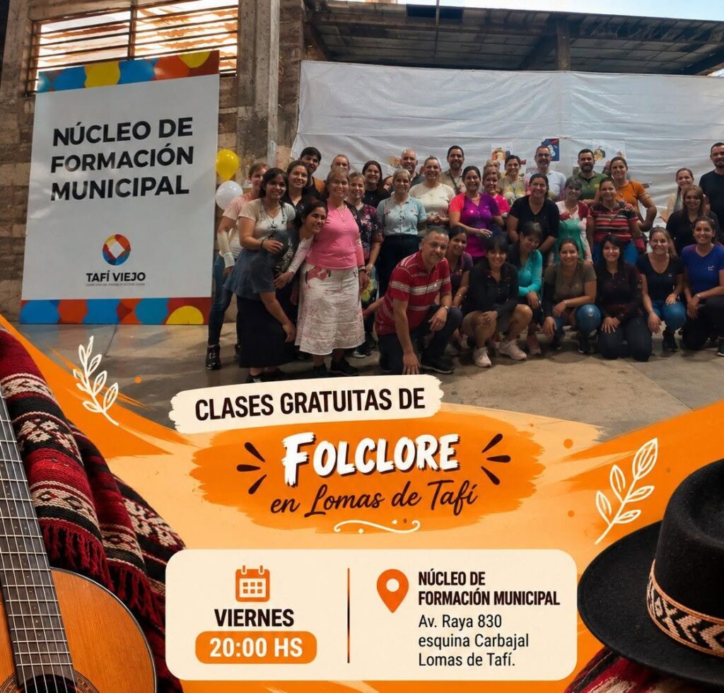 Clases gratuitas de Folklore en Lomas de Tafí: días, horarios y requisitos para participar