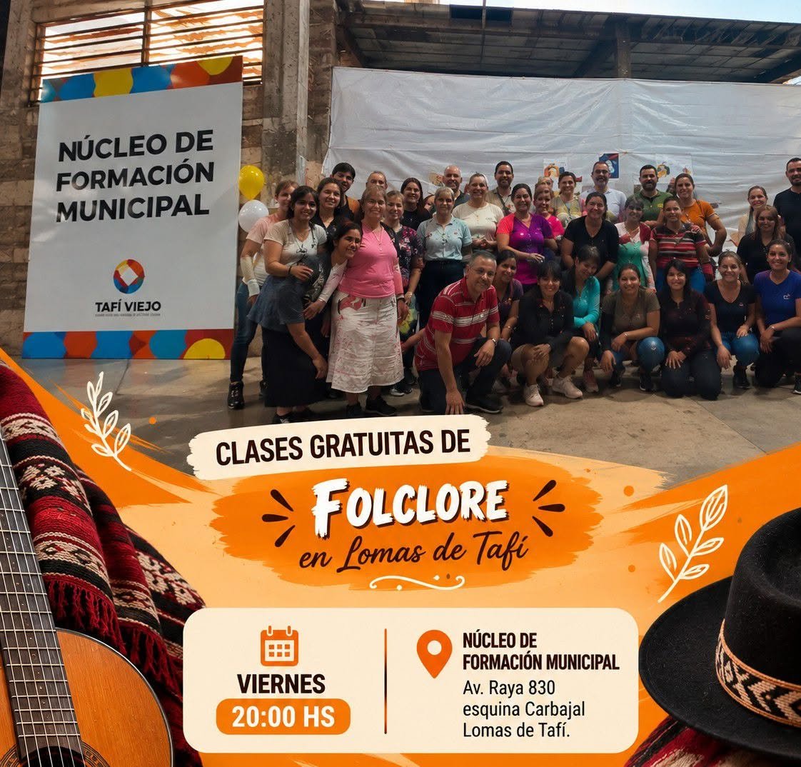Clases gratuitas de Folklore en Lomas de Tafí: días, horarios y requisitos para participar